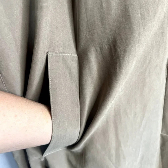 New York Harbor Vtg Hooded Khaki Trench Coat with Liner Size 10 - Picture 10 of 15